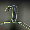 China Customizable Wire Suit Hanger for Organizing Clothes White Blue Yellow Or Customized 2500 Boxes Container Loading wholesale