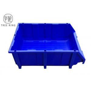 Blue / Red Stacking Plastic Bin Boxes  For Secure Storage Of Parts 600 * 400 * 230mm