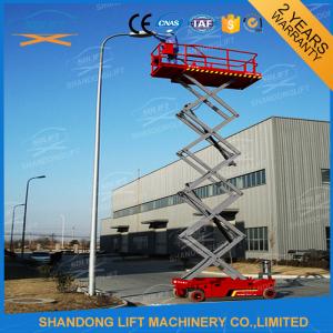 China Hydraulic Auto Self Propelled Elevating Work Platforms with LED Battery Condition Indicator supplier