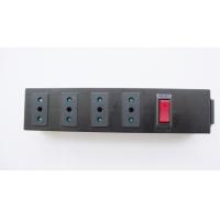 China Italy/Chile 4 Outlet Mountable European Power Strip Bar With Surge Protector / On Off Switch and Connector IEC 320 Plug on sale