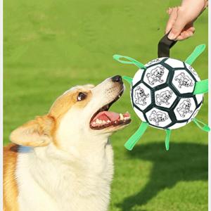 China Multifunctional Outdoor Interactive Soccer Ball Toy For Dog Nibbling Training Rope supplier