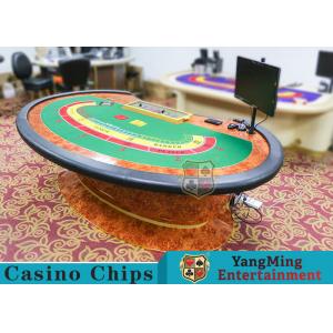 China Multi-functional Macau Galaxy Luxury Poker Table With Three Printed Table Cloths supplier