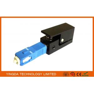 China Square Fiber Optic Adapter SC SM / MM Simplex Blue Black Fiber Optic Coupler supplier