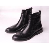 China Combat Boot Mens Leather Dress Boots Designer Web High Top Mens Ankle Combat Boots on sale