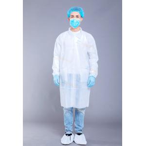 White Shirt Elastic Cuff 35gram/M2 PP Disposable Lab Coat