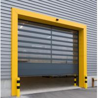 China 0.75KW Rapid Roll Door Aluminum Transparent Safety Efficiency on sale