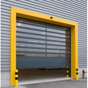 0.75KW Rapid Roll Door Aluminum Transparent Safety Efficiency