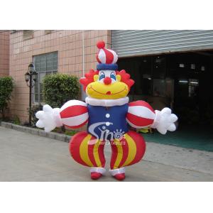 Commercial Grade Advertising Inflatables Funny Clown Moving Cartoon