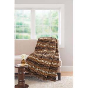 Better Homes and Gardens 50&quot; x 60&quot; Faux Fur Throw, Mixed Leopard