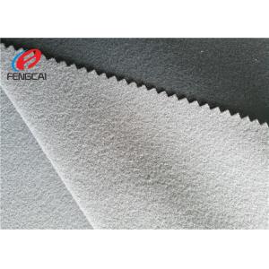 Clinquant Flannelette Polyester Tricot Knit Fabric For School Uniform Use