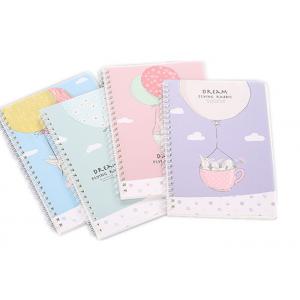 China Cute Cover Custom Printed Notebooks Double Coil Binding Round Corner Design supplier
