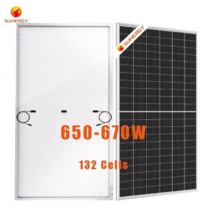 Customized  540W -660W Solar PV Panel SUN 66M-H12