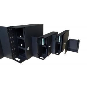 24/48/144 SC Port Fiber Optic Wall Mount Breakout Box LGX Module Splicing Black