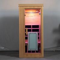 China Canadian Hemlock Wooden Full Spectrum Far Infrared Sauna Room One Person on sale