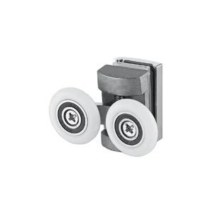 China Soft Close 6-8mm Sliding Glass Door Rollers 23mm-26mm Wheels supplier