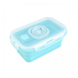 4pcs Collapsible Silicone Food Storage Containers With Lid