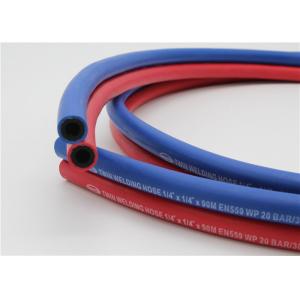 China 1 / 4 Inch Twin Welding Hose , 300 Psi Gas Welding Hose Red & Blue supplier