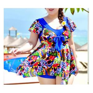 China Large size dress-piece swimsuit hot spring steel prop swimsuit large cup wholesale