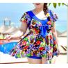 China Large size dress-piece swimsuit hot spring steel prop swimsuit large cup wholesale