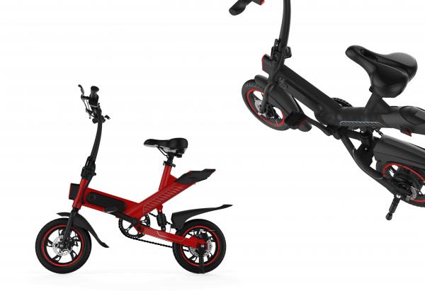 Small Foldable Womens Electric Bike , Compact Battery Powered Bicycles