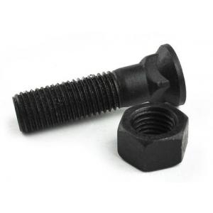 Carbon Steel Track Shoe Bolt Black Oxide With Flat Countersunk Head