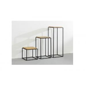 Lightweight Small Clothing Display Table , Simple Style Metal Nesting Tables Movable