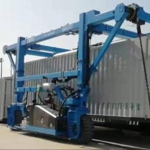 Blue Industrial Straddle Carrier Manufacturer Easy Operate For Steel Products