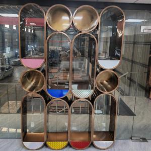1000-2000mm Art Design Stainless Steel Metal Screen Partition For Commercial Interior