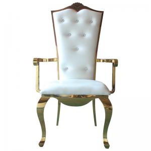 Elegant Strong Wedding Banquet Chair Gold Frame For Reception And Event
