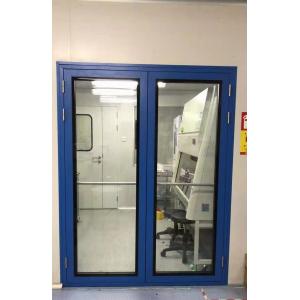 Aluminum Alloy Pharmaceutical Clean Room Door 900*2100mm Finished Surface