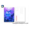 China Durable Dolphin 3D Lenticular Postcards CMYK UV Offset Printing Cartoon Design wholesale