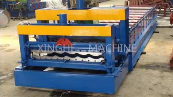 Updated Tech Automatic High speed Glazed Steel Roof Tile Roll Forming Machine
