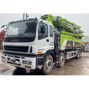 Used Zoomlion Concrete Pump Truck 52M With Isuzu Chassis With Model 2014