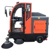 China Electric All Closed Cab Floor Sweeper Driving Type Road Sweeper Street Cleaning Machine on sale