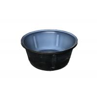 China Double Color Rotomolding Plastic Cattle Drinking Troughs Round Plastic Stock Tank 80L on sale