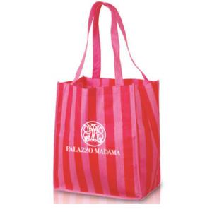 STRIPED GROCERY TOTE, paper boxes, paper packaging bags, stickers, notebooks, sticky notes, party decoration, greeting c