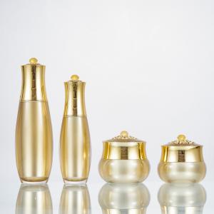 China Acrylic Luxury Cosmetic Lotion Essence Bottle  80ml 100ml 10g 15g Face Cream Jar supplier