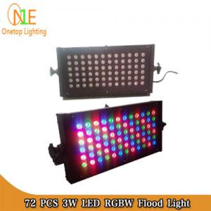 China 72pcs 3W RGB Waterproof LED Flood Lights| led wall washer light|Ground Lights supplier