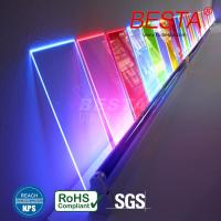 China Edge Lit Neon Fluorescent Acrylic Sheet Acrylic Led Sign Board 2.8mm-15mm on sale