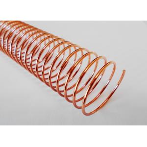 32mm Pitch 4:1 Metal Spiral Binding Coils Electroplated Single Loop