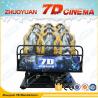 China Shooting Game Simulator 7D Movie Theater 12 Seater With Electric / Back Poking wholesale