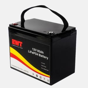 China EV RV Car Storage Rechargeable 12V Lithium ion LFP LiFePO4 Battery 12.8V 95Ah Lithium Iron Phosphate Battery wholesale