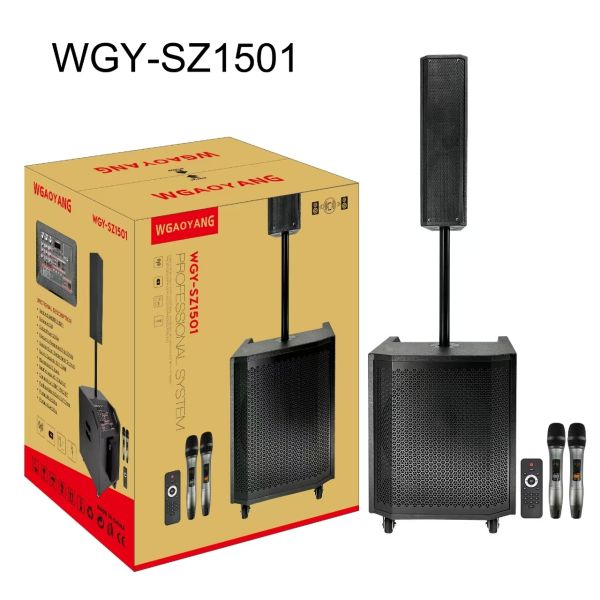 Sistema de altavoces portátil para fiestas de 15 pulgadas / altavoz para fiestas al aire libre / altavoces inalámbricos bluetooth para exteriores / altavoces para fiestas en casa con función para que el cantante tenga una muy buena experiencia.