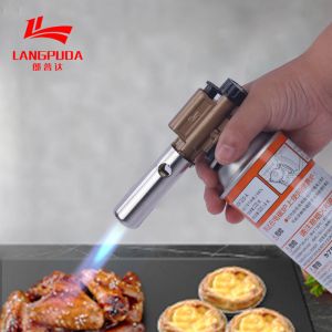 China Cerradura recargable ajustable de la seguridad de la antorcha del butano de la llama 150g/h on sale