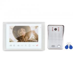 4 wire intercom video door phone system with keypad function 200 pcs ID card and 200 pcs password