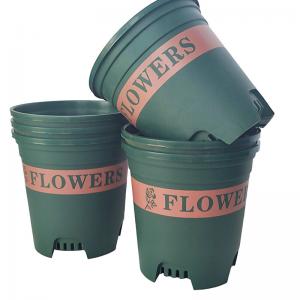 China Environmental Friendly  Large Round Plastic Garden Containers Anti Ultraviolet supplier
