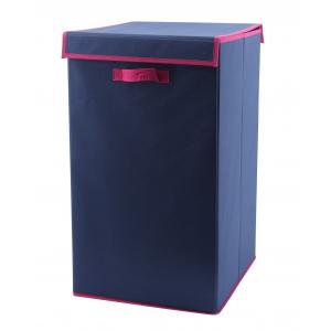 Attached Handles Soft Closet Organizer , Foldable Storage Box With Lid