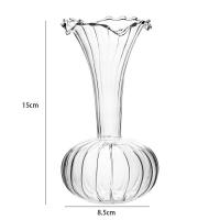 China European Art Deco Design Transparent Glass Vase Terrarium Tabletop Vase on sale