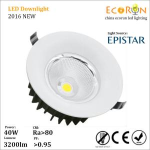 30w cob led downlight housing ac100-240v led downlight ra80 warm white 3000k