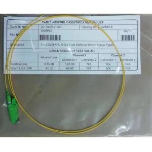 China 1310nm Fiber Optic Pigtail Cables , simplex E2000 APC Pigtails supplier